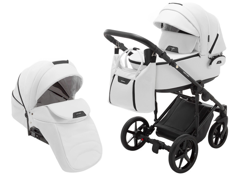 Коляска 2 в 1 Adamex Porto Light ECO SA-1 білий, Фото 1