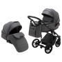 Коляска 2 в 1 Adamex Porto Light ECO SA-4 темно-серый