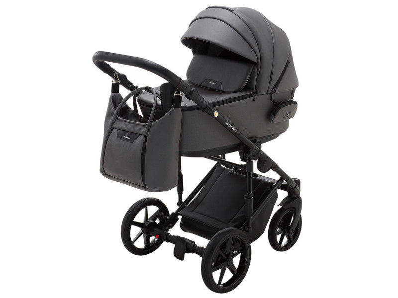Коляска 2 в 1 Adamex Porto Light ECO SA-4 темно-серый, Фото 3