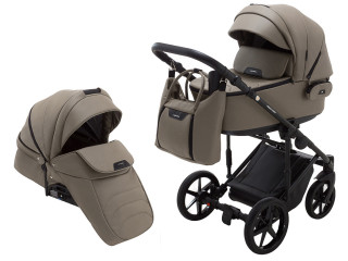 Коляска 2 в 1 Adamex Porto Light ECO SA-9 темный капучино