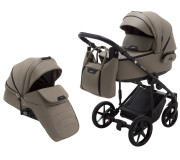 Коляска 2 в 1 Adamex Porto Light ECO SA-9 темный капучино