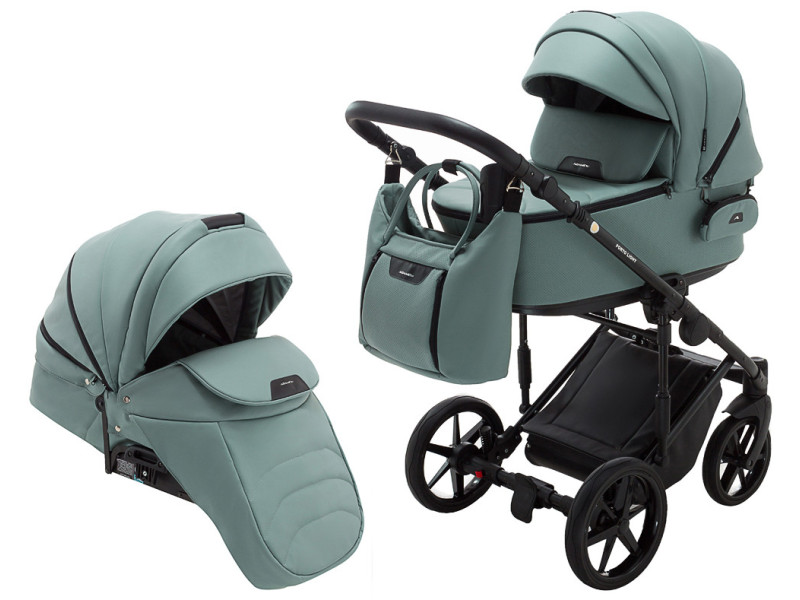 Коляска 2 в 1 Adamex Porto Light ECO SA-20 нефрит, Фото 1
