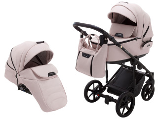 Коляска 2 в 1 Adamex Porto Light ECO SA-15 розовый пудра