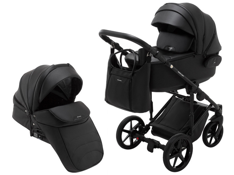 Коляска 2 в 1 Adamex Porto Light ECO SA-2 чорний, Фото 1