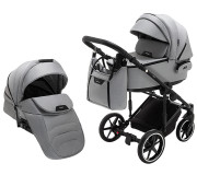 Коляска 2 в 1 Adamex Porto Light Tip TK-83 сірий