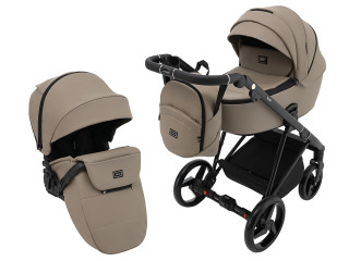Коляска 2 в 1 Adamex Blanc Eco SA-9 темний капучино