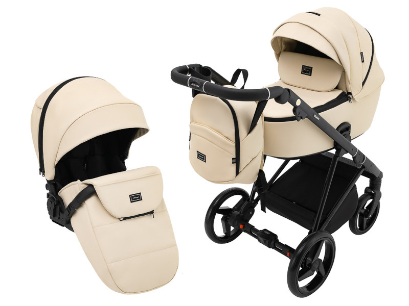 Коляска 2 в 1 Adamex Blanc Eco SA-8 бежевий, Фото 1