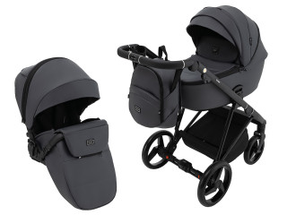 Коляска 2 в 1 Adamex Blanc Eco SA-5 графіт