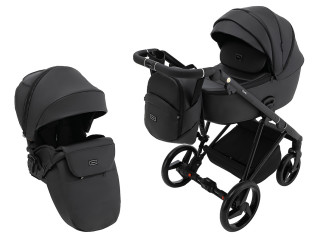 Коляска 2 в 1 Adamex Blanc Eco SA-2 черный