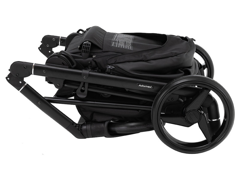 Коляска 2 в 1 Adamex Blanc Eco SA-2 чорний, Фото 11