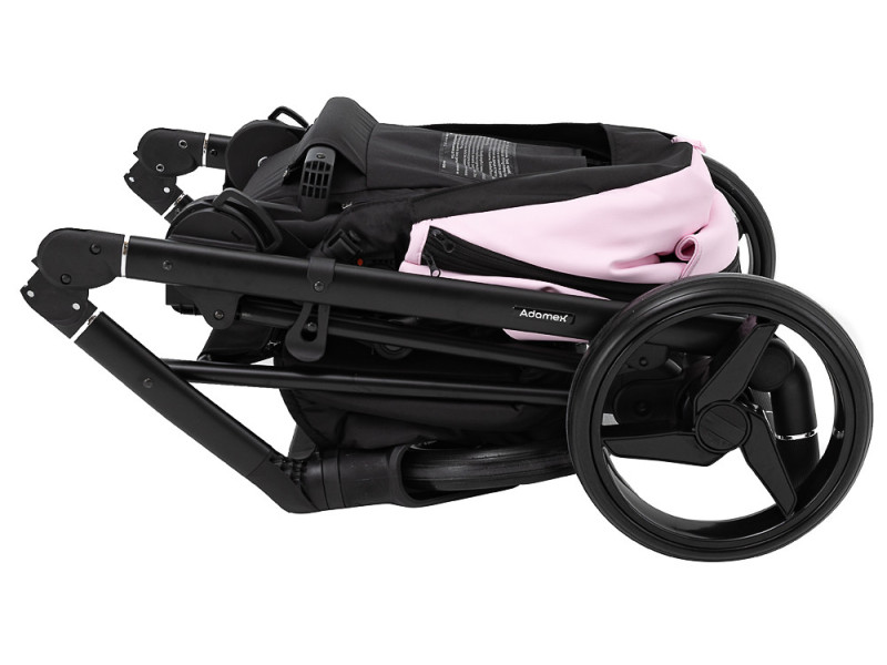 Коляска 2 в 1 Adamex Blanc Eco SA-16 рожевий, Фото 11