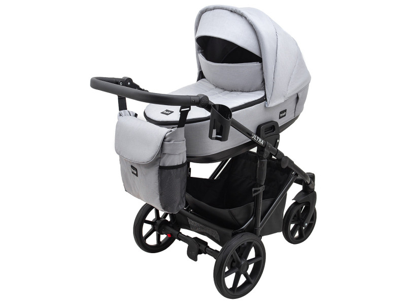 Коляска 2 в 1 Bair Ultra Soft U-218 сірий, Фото 3