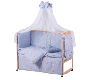 Детская постель Qvatro Gold RG-08 голубой (мишки, пчелка, звезда)