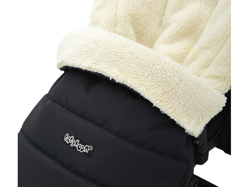 Зимовий конверт Babyroom Wool N-20 black чорний, Фото 10