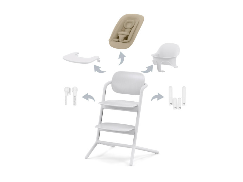 Стілець Cybex Lemo 4в1 All White, Фото 1