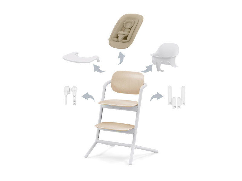 Стілець Cybex Lemo 4в1 Sand White, Фото 1