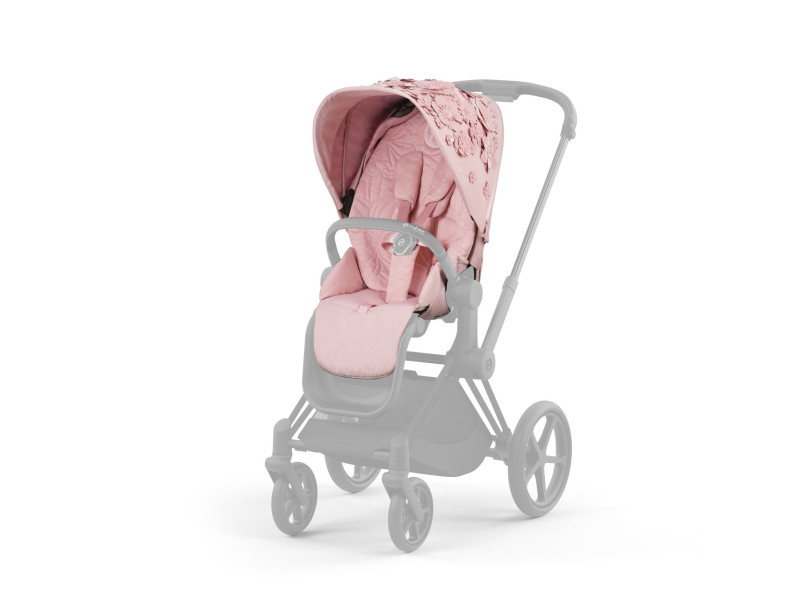 Чохол тканинний для прогулянкового блоку Cybex Priam Simply Flowers Pink, Фото 1