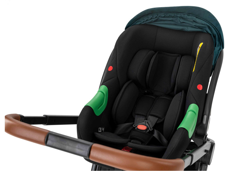 Коляска для дитини універсальна 3 в 1 FreeON JOY dark green, Фото 5