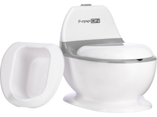Дитячий горщик FreeON зі звуком змиву, білий