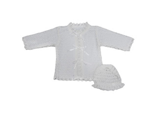 кофта и шапочка Комплект для крещения EKO CHRZ-27