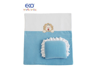 Плед и подушка Комплект в коляску EKO KW 01 LEW голубой
