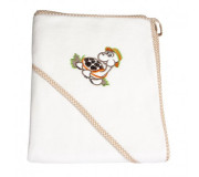 Lитяче мачрове полотенце Полотенце Черепашка EKO OK-02 білий