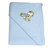 детское махровое полотенце Полотенце Черепашка EKO OK-02 голубое