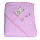 детское махровое полотенце на кнопках Полотенце на кнопках Мишка EKO OK-04 розовое