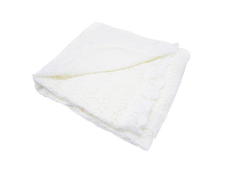 двошаровий плед-одеяло плед ажурний еко пле-01 білий