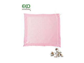легкий плед Плед Хлопковый EKO ple-07 розовый