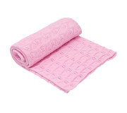 світлий плед, 80*90 см плед селянський ЕКО пле-09 рожевий