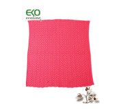 легкий плед, 80*90 см Плед Хлопковый EKO ple-09 фуксия
