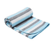 пов`язаний, одеяло-плед, 75х85 см Полосатый Плосатый ЕКО пле-23 голобой
