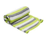 плед пов`язаний одежало 75х85 см Плед Полосатий ЕКО пле-23 салатовий