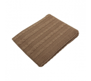 Дитячий плед-покривало 120×100 см “Косичка” Eko ПЛЕ-27, коричневий