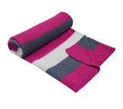 Дитячий легкий плед із бамбукового волокна 80×100 см “Bambuk” ECO PLE-37 малина