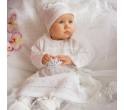 платье и шапочка Комплект для крещения ECO CHRZ-10