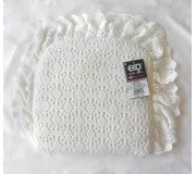 Дитяча подушка в коло або промежину Подушка Ажурная ЕКО ПО-03 біла