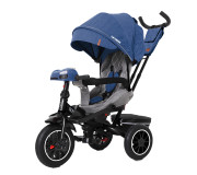 Велосипед триколісний TILLY CAYMAN з пультом і посильоною рамою T-381/7 Синій льон /1/