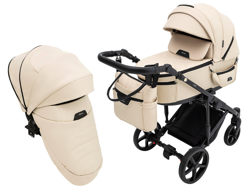 Коляска 2 в 1 Adamex Zico Eco Sa-8 бежевий, Фото 1