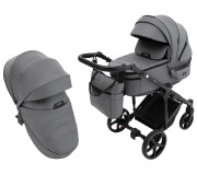 Коляска 2 в 1 Adamex Zico Eco Sa-4 темно-сірий