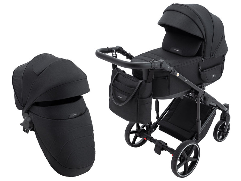 Коляска 2 в 1 Adamex Ziko Lux TK-53 чорний, Фото 1