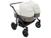 Коляска 2 в 1 для двойни Bair Sorento DUO BS-03 слоновая кость / капучино, Фото 12