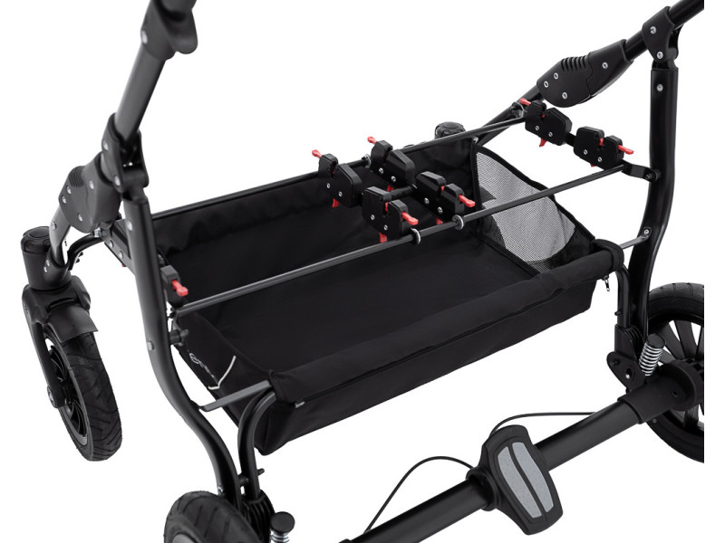 Коляска 2 в 1 для двійні Bair Sorento DUO BS-03 слонова кістка / капучино, Фото 8