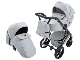 Коляска 2 в 1 Bair Lion BL-01 светло-серый