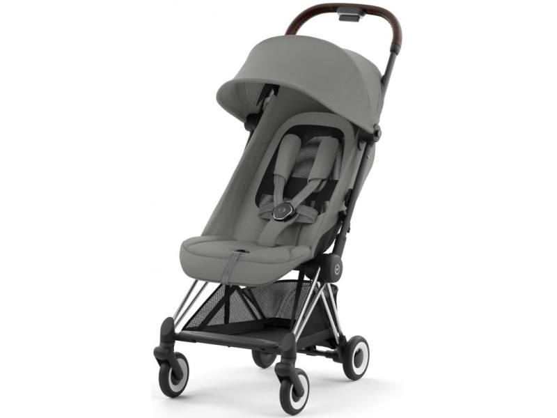 Коляска Coya Chrome Dark Brown Mirage Grey, Фото 4