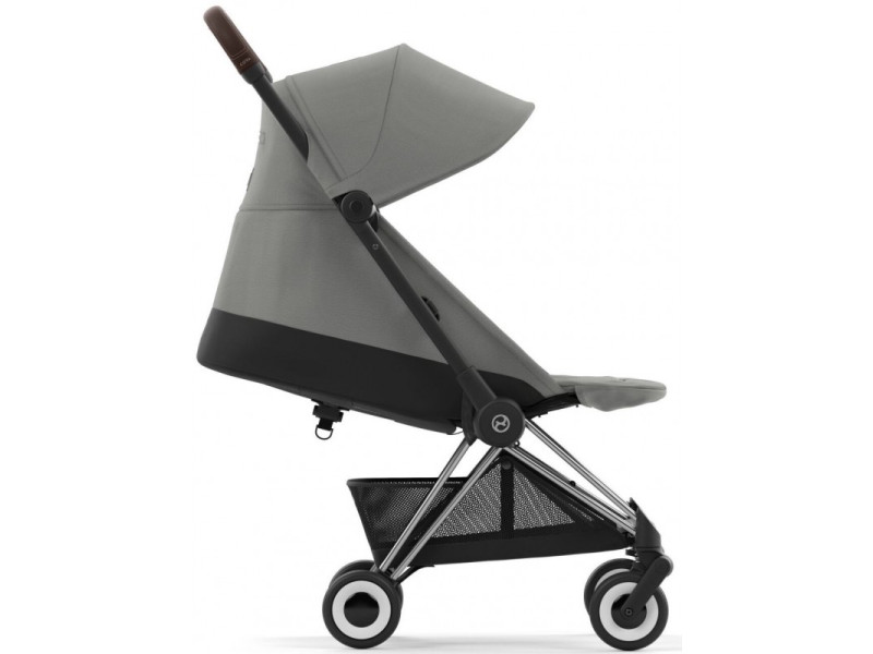 Коляска Coya Chrome Dark Brown Mirage Grey, Фото 7