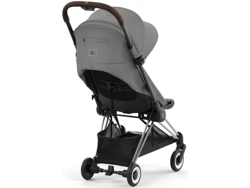Коляска Coya Chrome Dark Brown Mirage Grey, Фото 8
