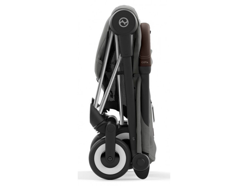 Коляска Coya Chrome Dark Brown Mirage Grey, Фото 9