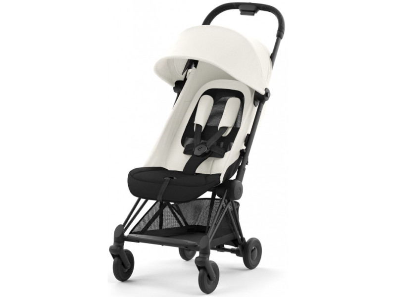 Коляска Coya Matt Black Off White, Фото 4